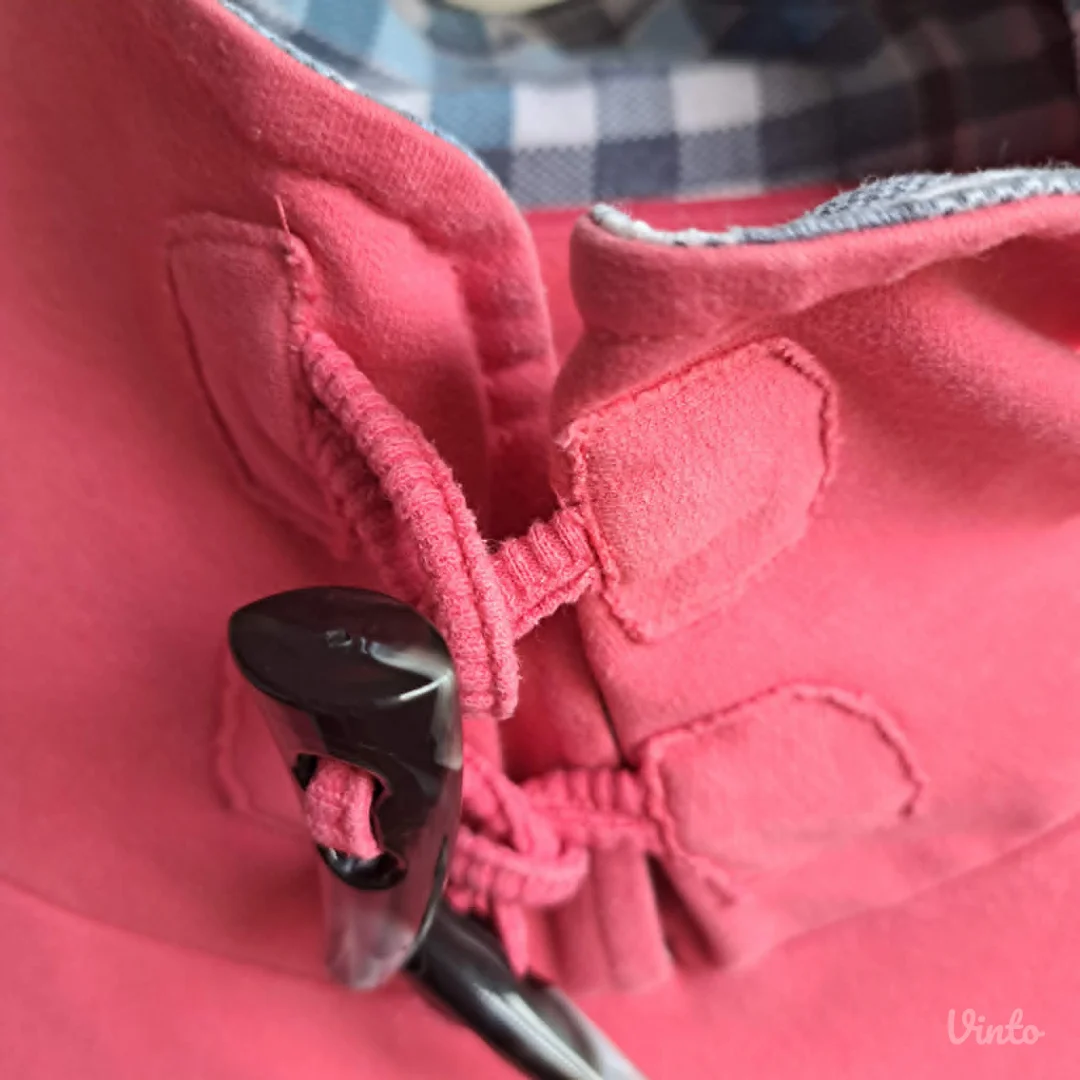 Roze pamučni duks s detaljima, M/L