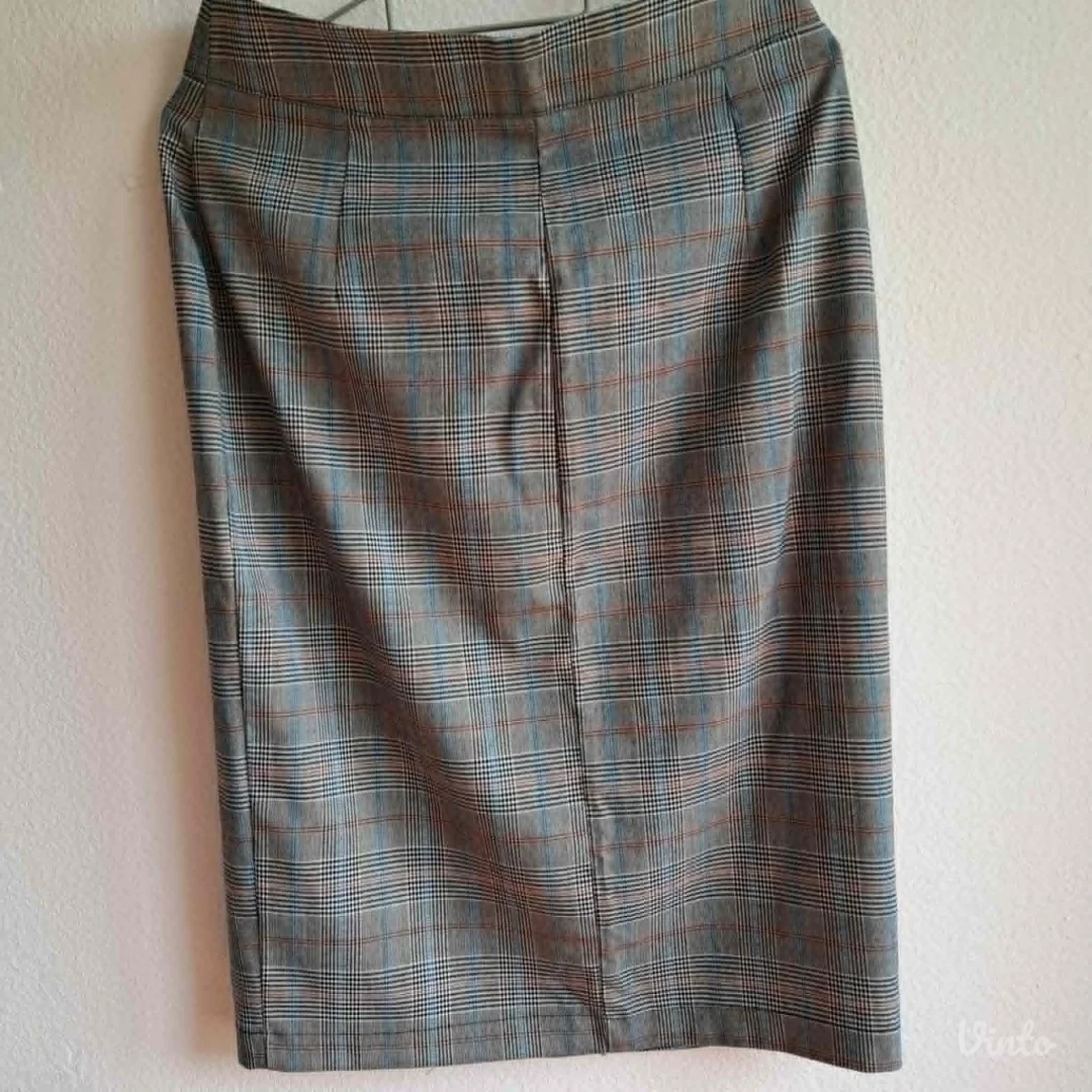 Pencil suknja glen-plaid karirana, Lumina Italy, M — nova, nenošena