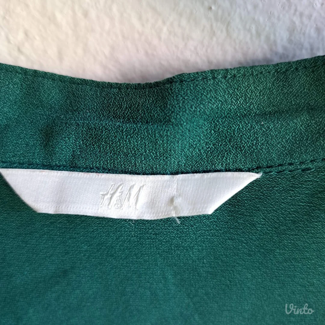 Smaragdno zelena bluza, H&M, M/L — odlično stanje