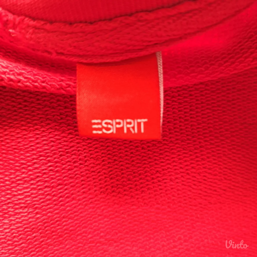 Esprit California zip dukserica, crvena, M vrlo dobro stanje