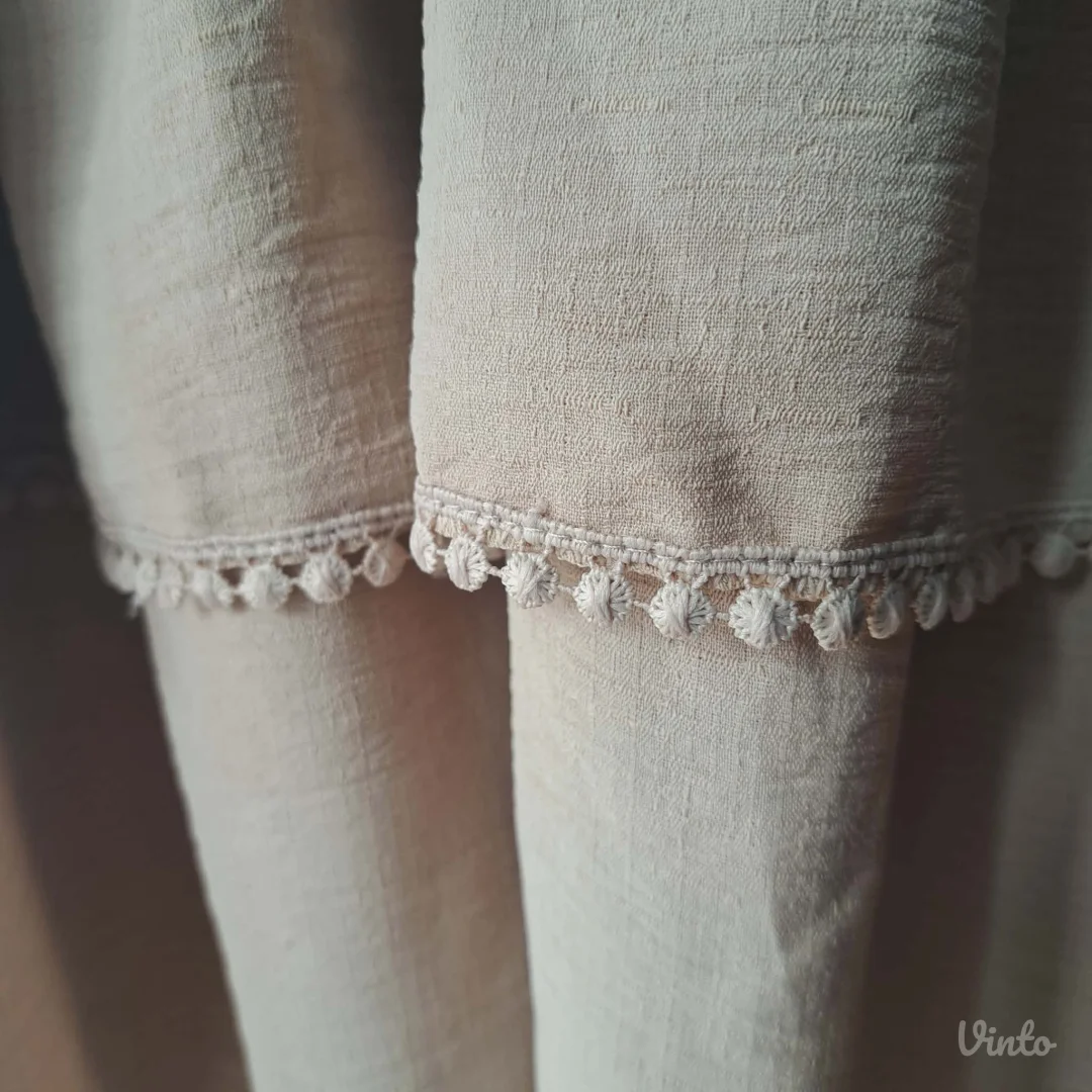 Haljina drap boja naglašen struk, vel. M/38 — NOVA