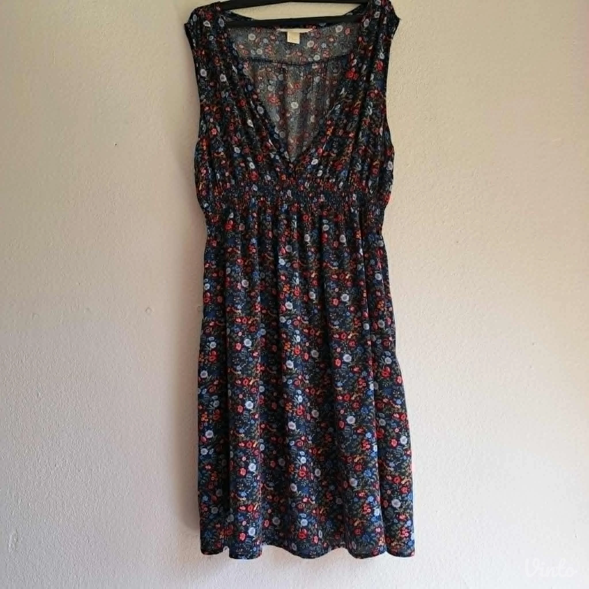 Haljina H&M cvetni print viskoza letnja L Nova
