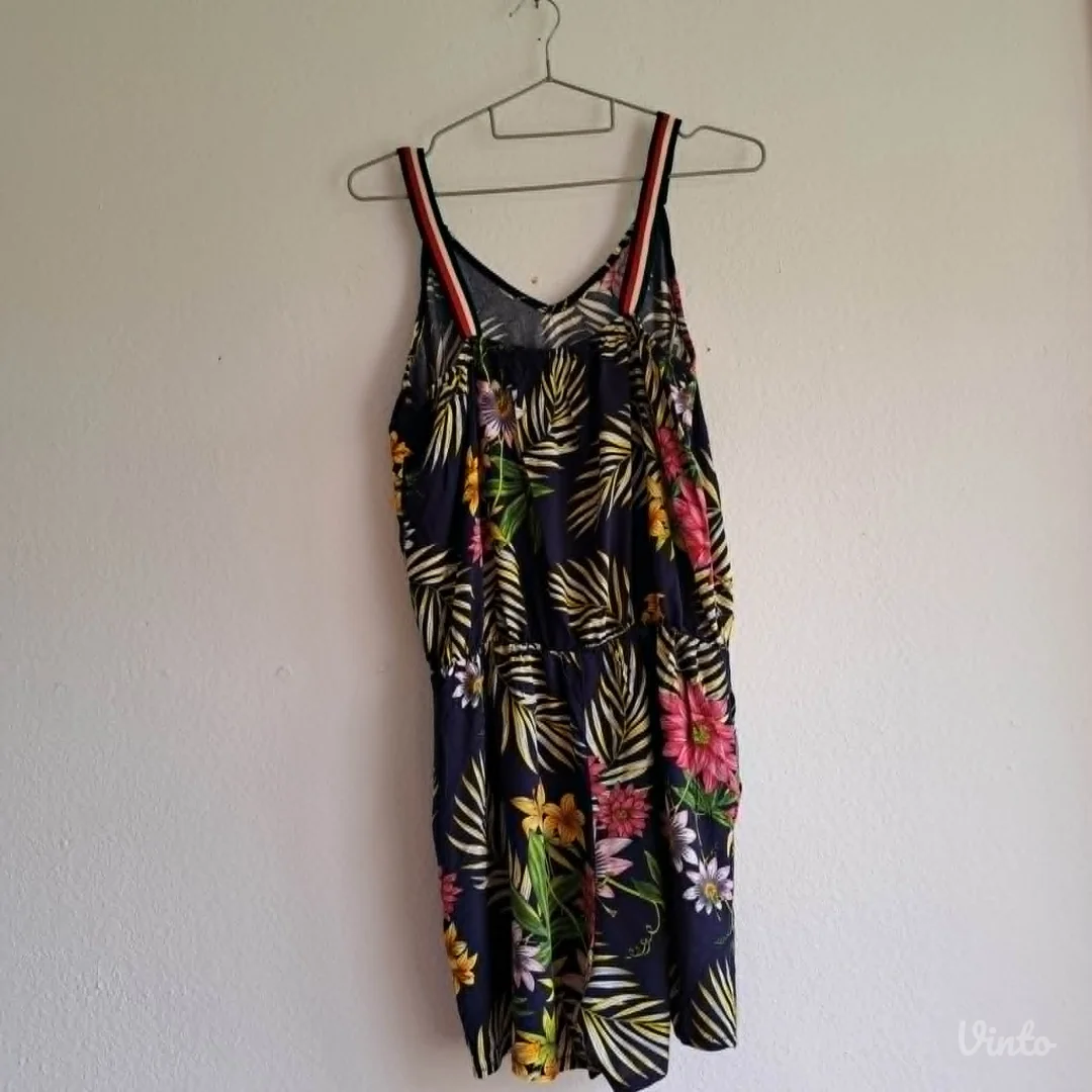Letnji kombinezon tropski print, 100% pamuk, L / XL
