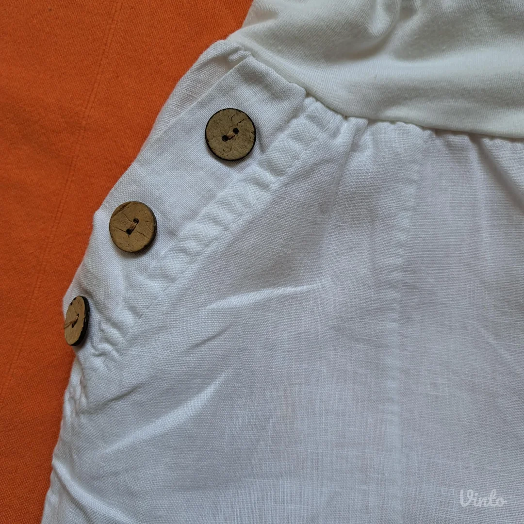 Bele lanene pantalone Puro Lino Italy,vel. L/XL, kao nove
