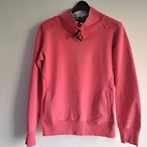 Roze pamučni duks s detaljima, M/L
