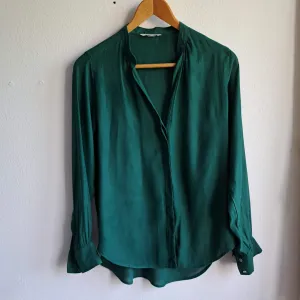 Smaragdno zelena bluza, H&M, M/L — odlično stanje
