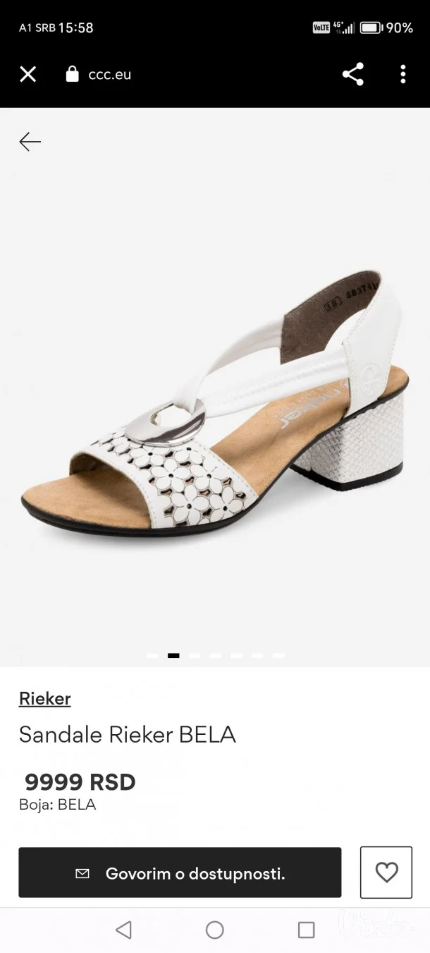 NOVE RIEKER sandale 39