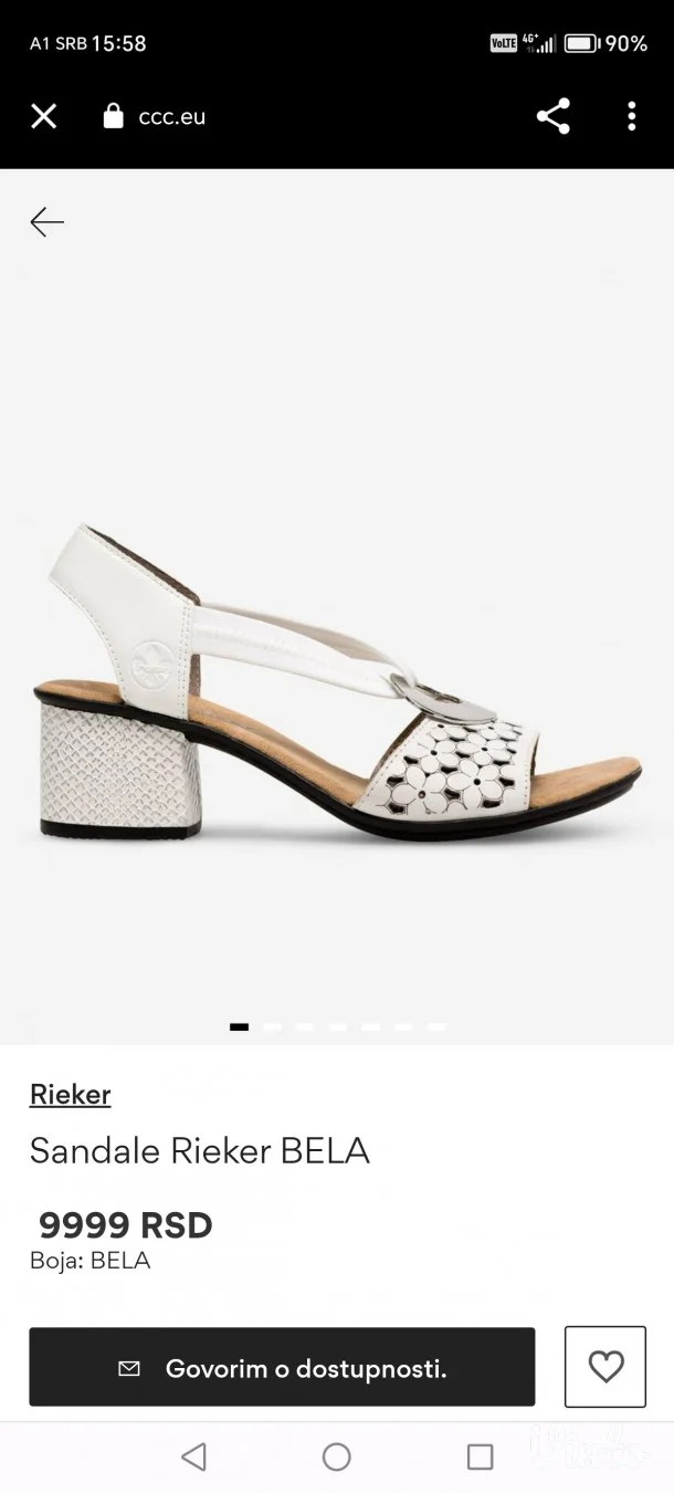NOVE RIEKER sandale 39