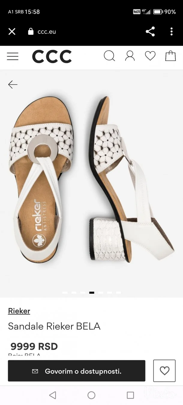 NOVE RIEKER sandale 39