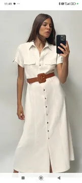 ZARA MIDI HALJINA KAO NOVA 100% LAN vel M