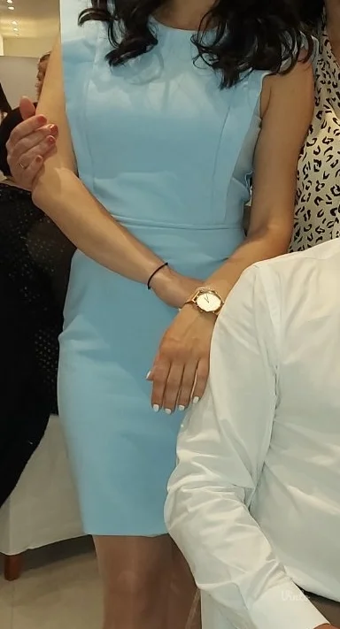 Plava kratka haljina