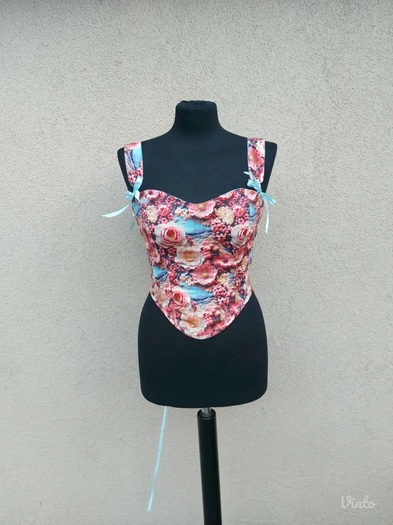 Lot dva cvetna korseta - overbust i underbust