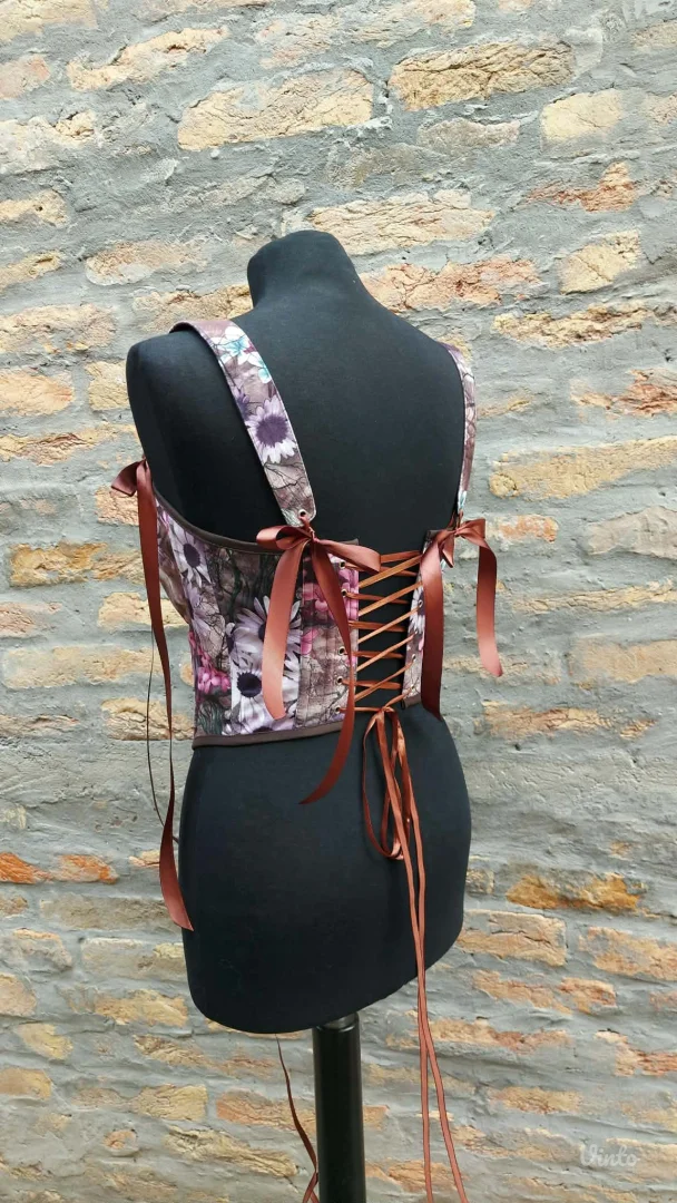 Cvetni korset sa bretelama