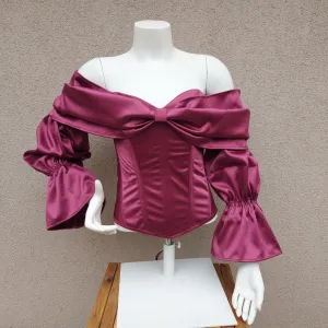 Bordo korset sa rukavima