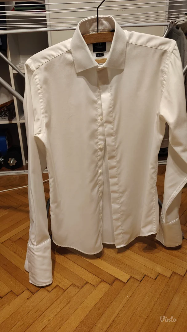 Garinello Bela Košulja- No Iron- Italian Cut- Vel. M