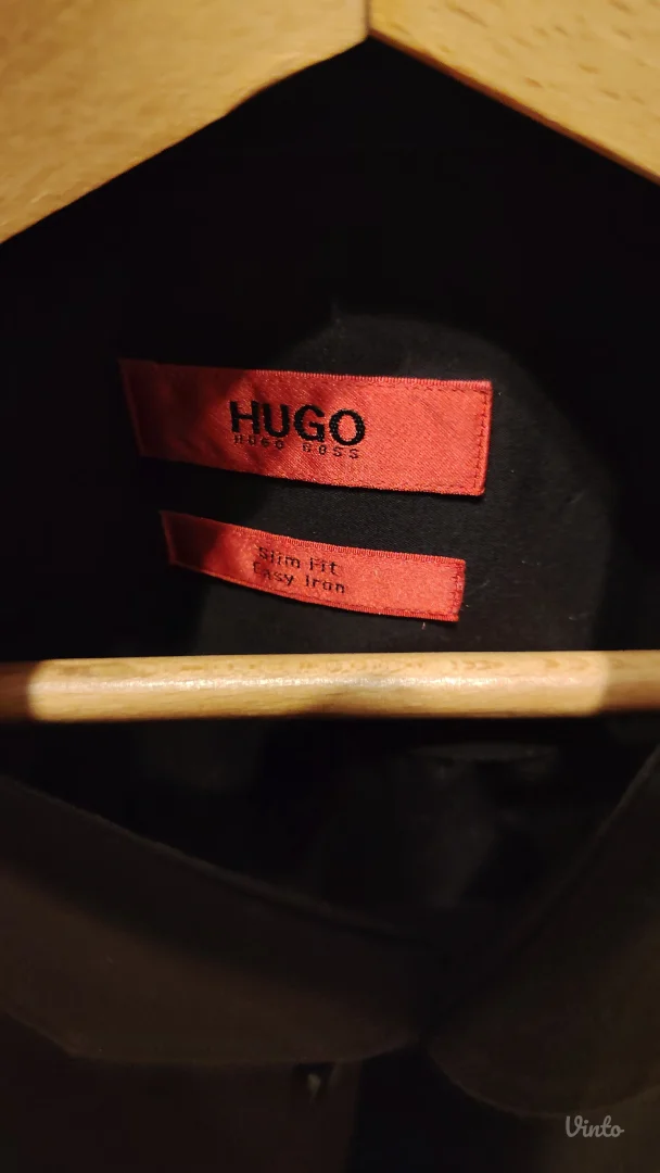 HUGO Boss Muška košulja- Crna Slim Fit- Vel. 40 M