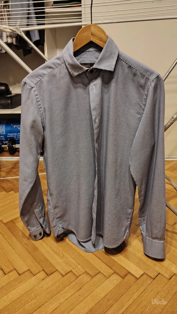 Garinello Plava Košulja na Tačkice- Slim Fit- Vel. M