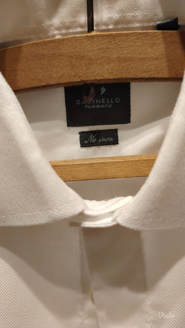 Garinello Bela Košulja- No Iron- Italian Cut- Vel. M