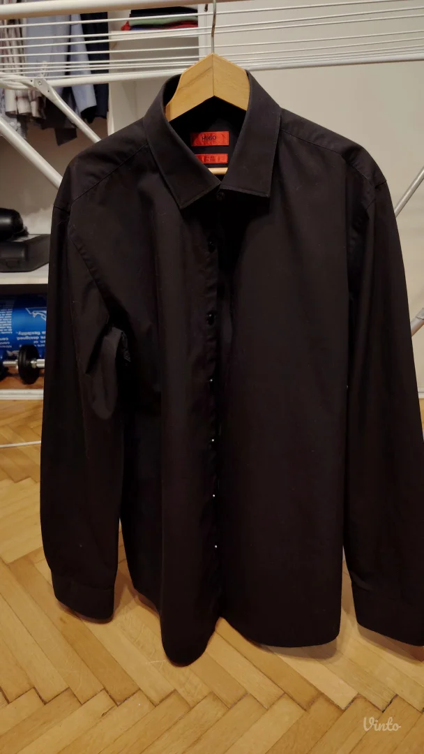 HUGO Boss Muška košulja- Crna Slim Fit- Vel. 40 M