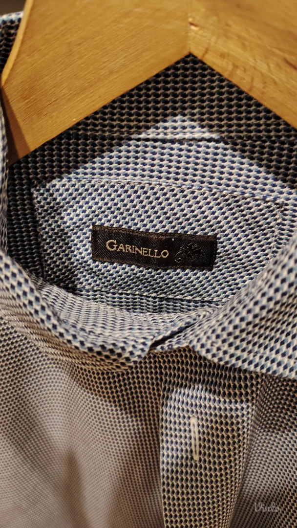 Garinello Plava Košulja na Tačkice- Slim Fit- Vel. M