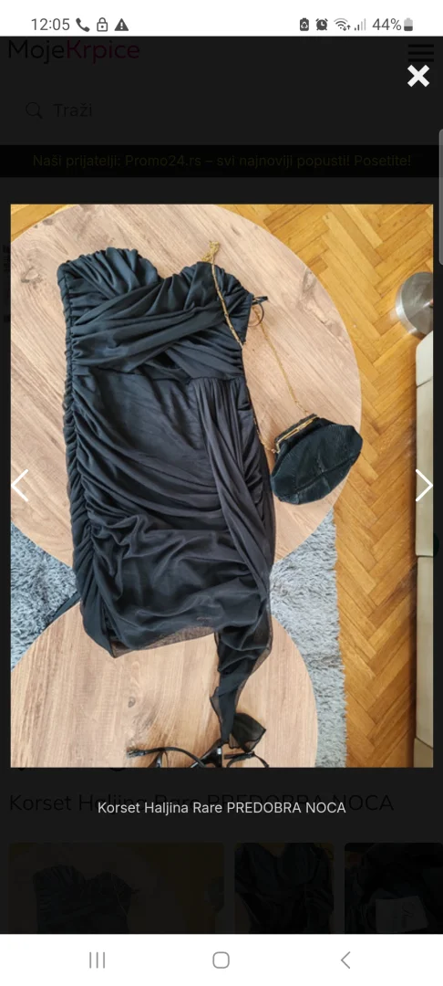 Rare elegantna crna haljina