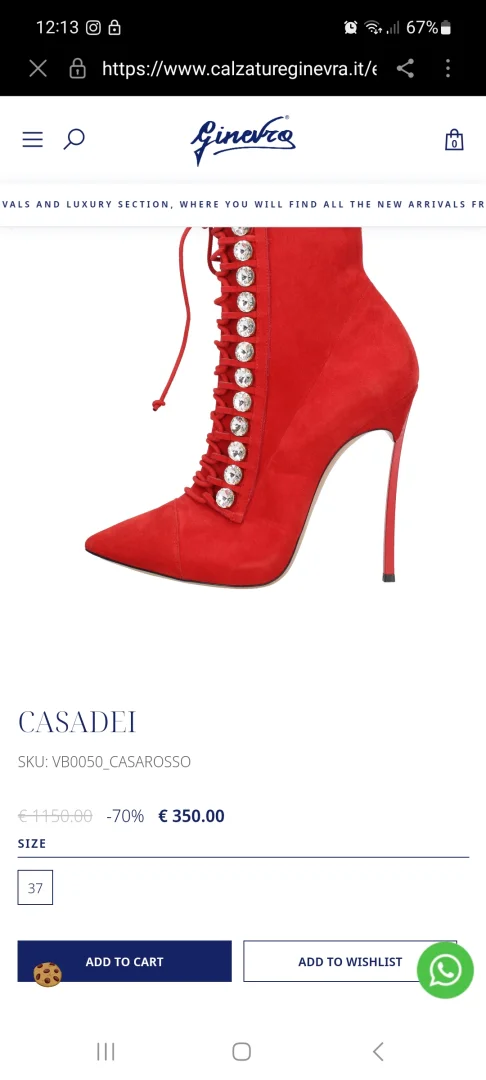 Casadei nove štikle 36/37