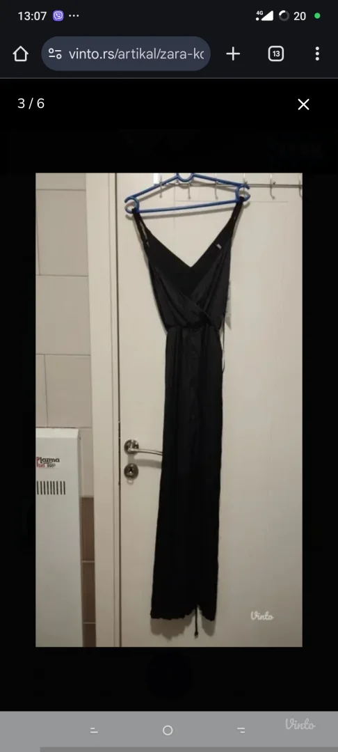 Zara Satenski kombinezon nabranog efekta novo A