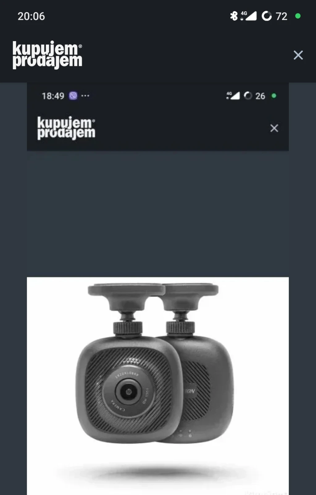 Hikvision B1 dashcam auto kamera novo