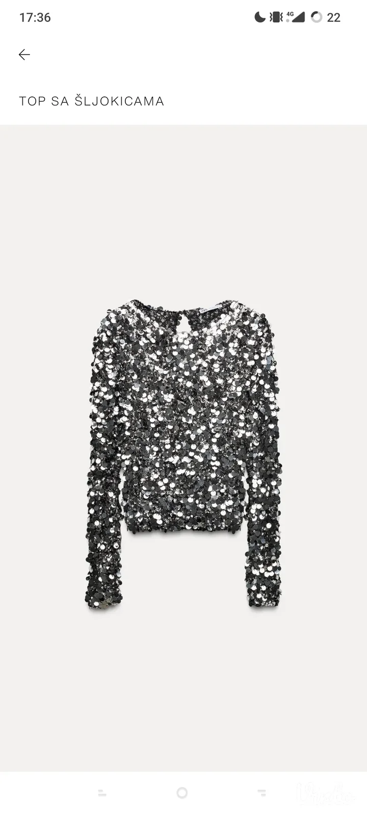 Zara bluza sa krljuštima novo