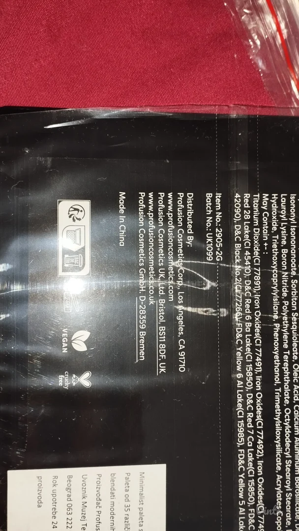 Novo Profesional cosmetics paleta senki 35