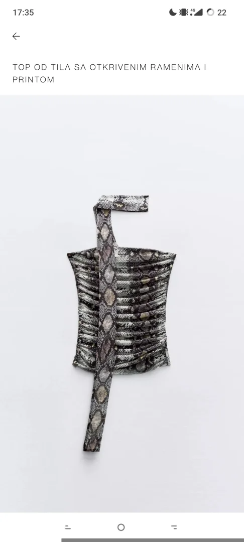 Zara top novo