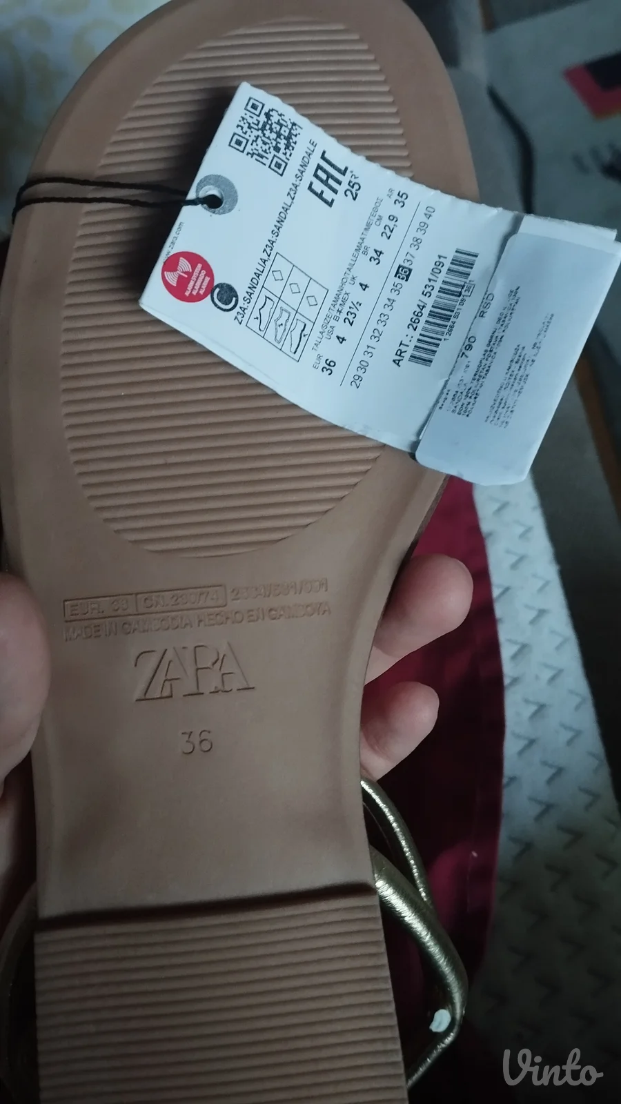 Sandale novo zara