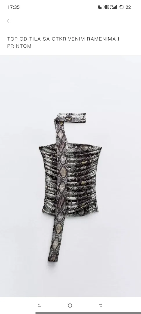 Zara top novo
