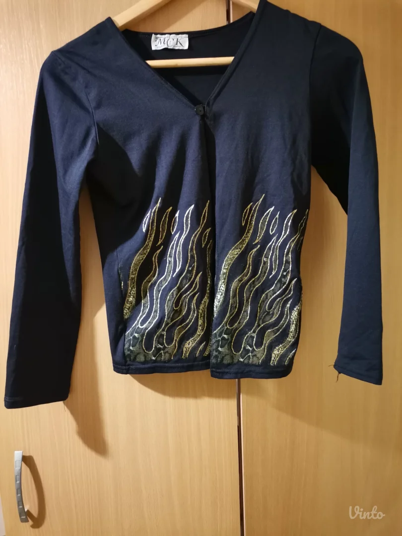 Crni blejzer / kardigan XS/S (poklon uz kupovinu)