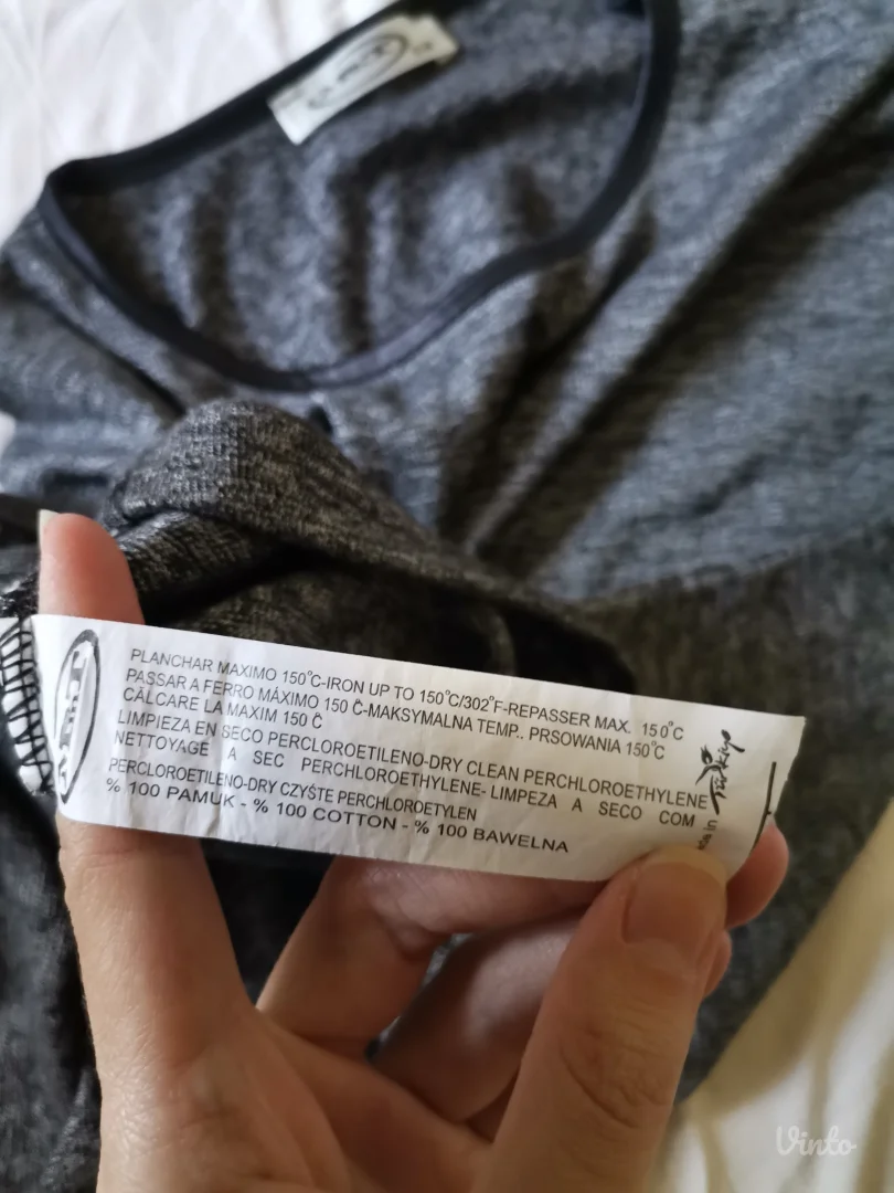 Siva melirana bluza S-M