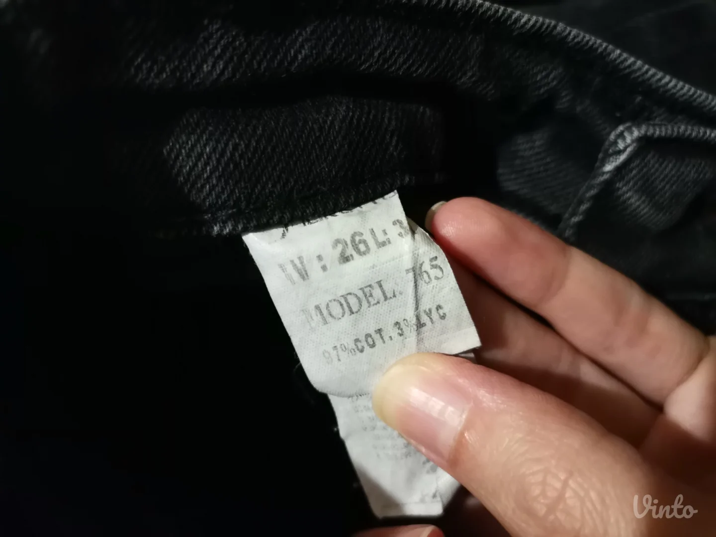 Crne farmerke zvoncare XS