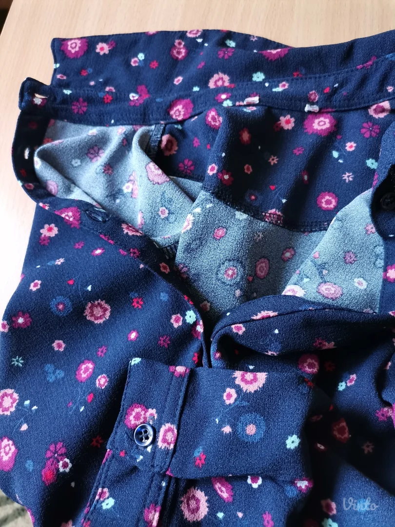 Cvetna košulja-haljina ili tunika XS