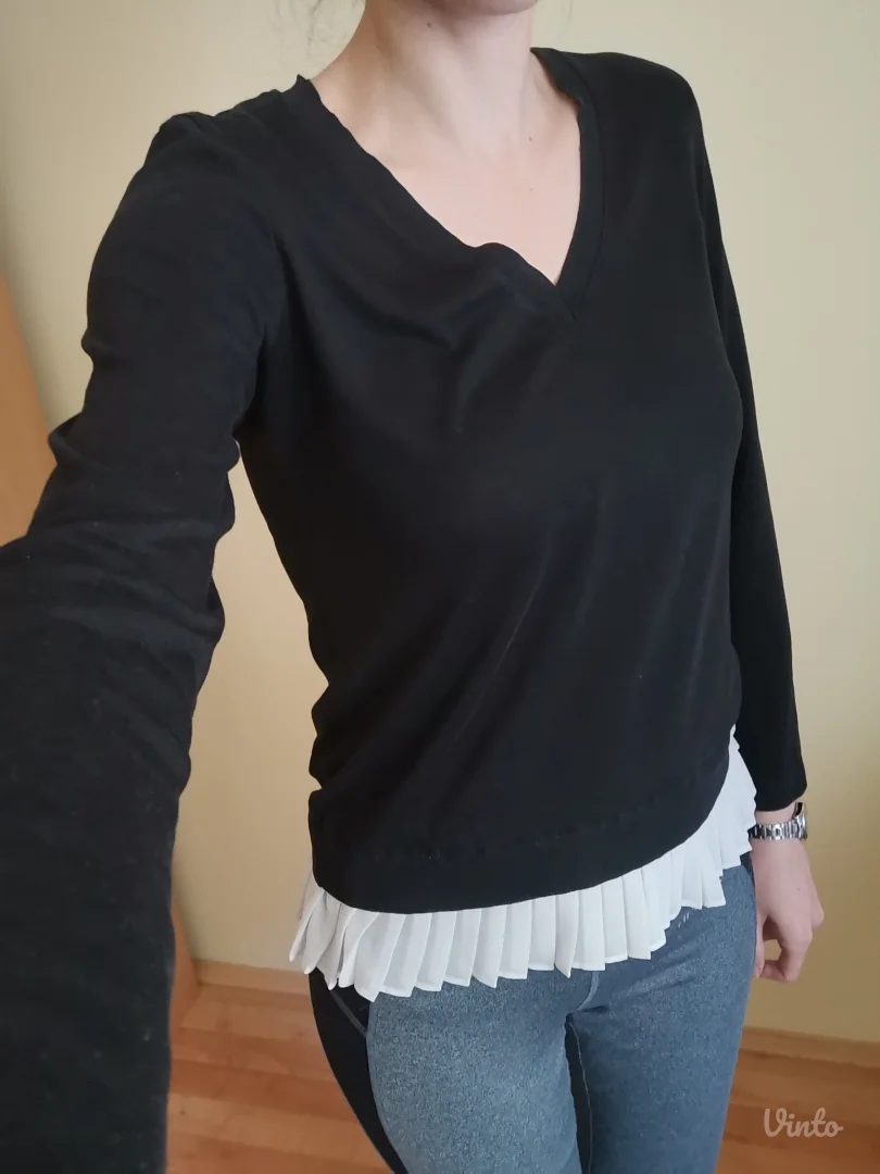 Massimo Dutti bluza od liocela i pamuka XS/S