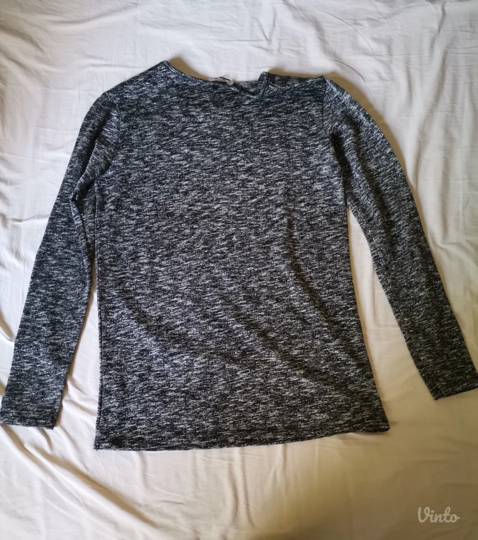 Siva melirana bluza L