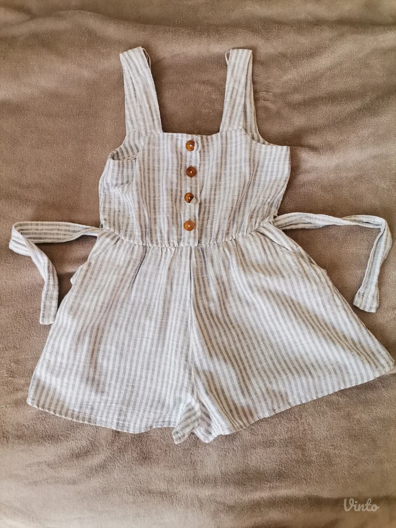 Zara kombinezon od pamuka i lana XS-S