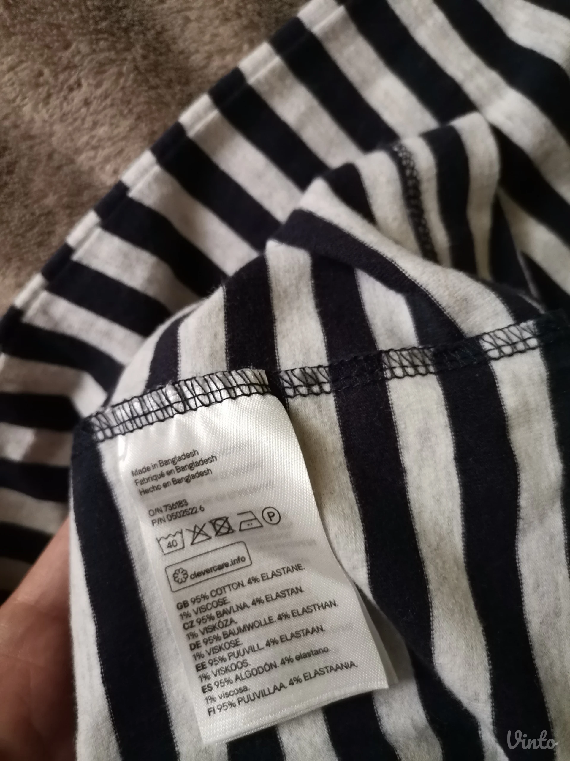 H&M haljina na pruge XS-S