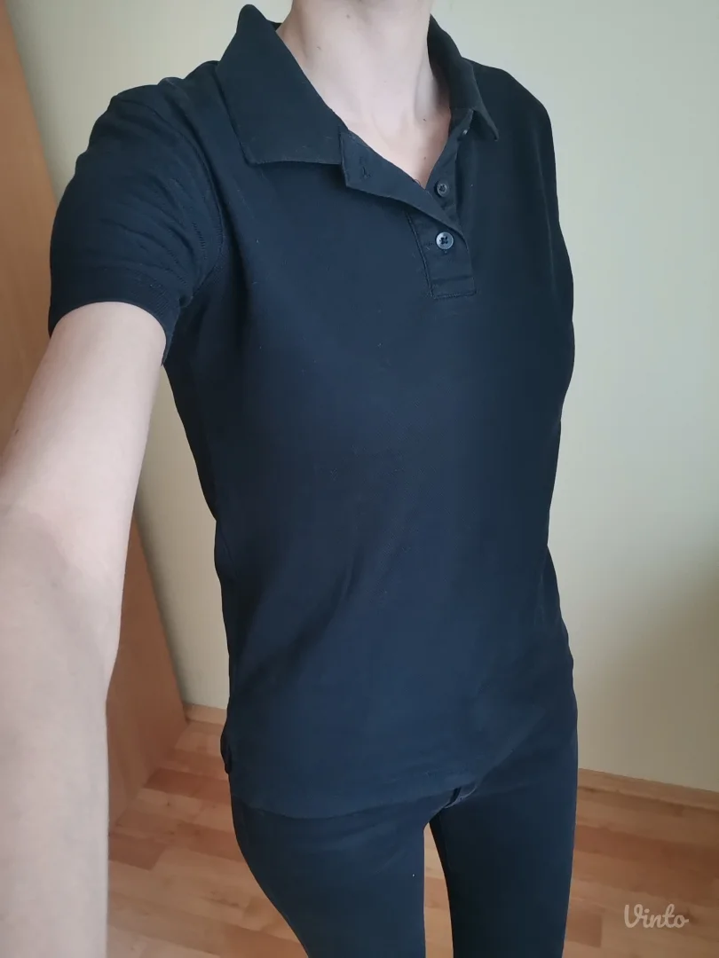 Crna ženska polo majica S/M