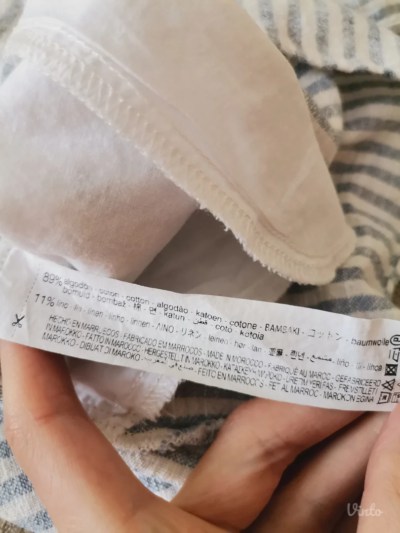 Zara kombinezon od pamuka i lana XS-S
