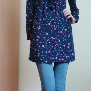 Cvetna košulja-haljina ili tunika XS