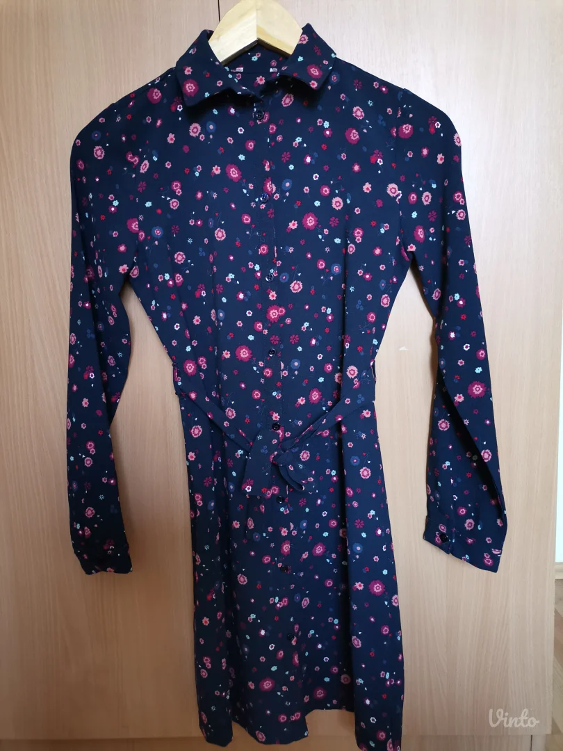 Cvetna košulja-haljina ili tunika XS