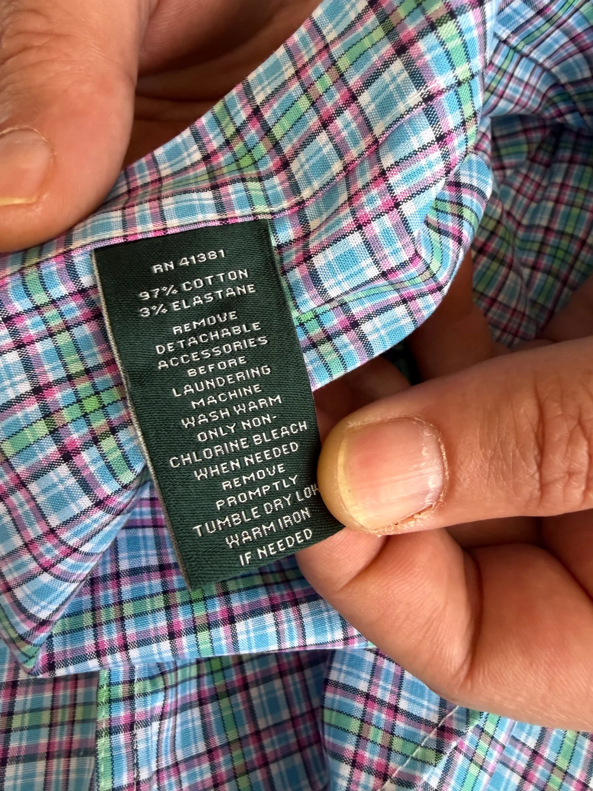 LAUREN Ralph Lauren Karirana Muška Košulja ORIGINAL