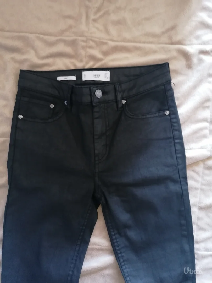 Mango kozne pantalone xs34 i likra rolka