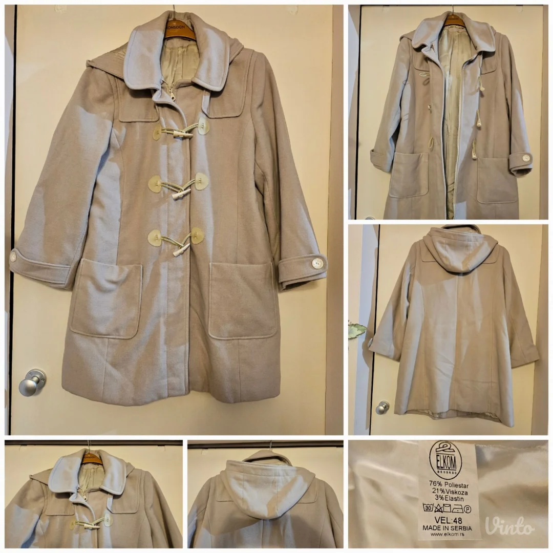 Elkom izvrsna jakna/ kaput sa kapuljacom