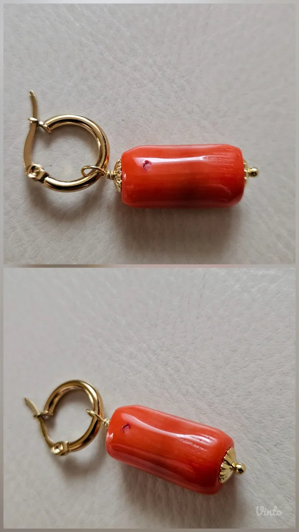 Cloisonné Enamel & koral set nakita