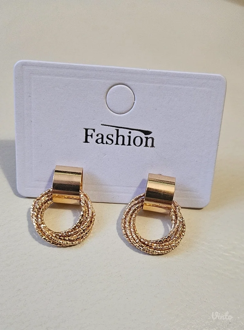 Twisted circles dangle minđuše, novo